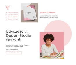 Design Stúdió Vagyunk - HTML Oldalsablon