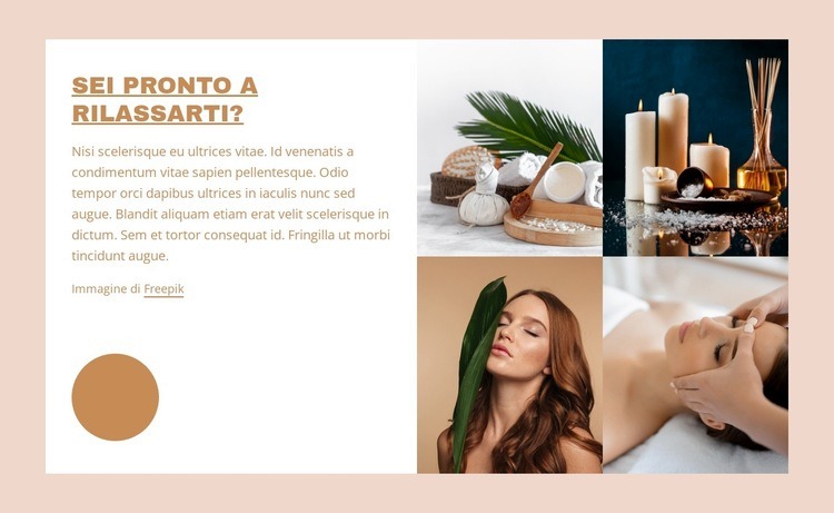 Pacchetti spa relax Modelli di Website Builder