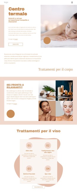 Aromaterapia E Centro Benessere Fitness Modello Di Layout CSS