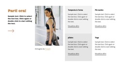 Corsa, Ciclismo, Palestra - Modello Di Pagina HTML