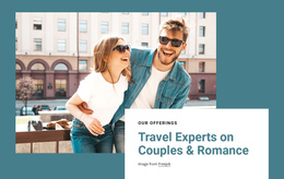 Multipurpose One Page Template For Travel Experts On Romance