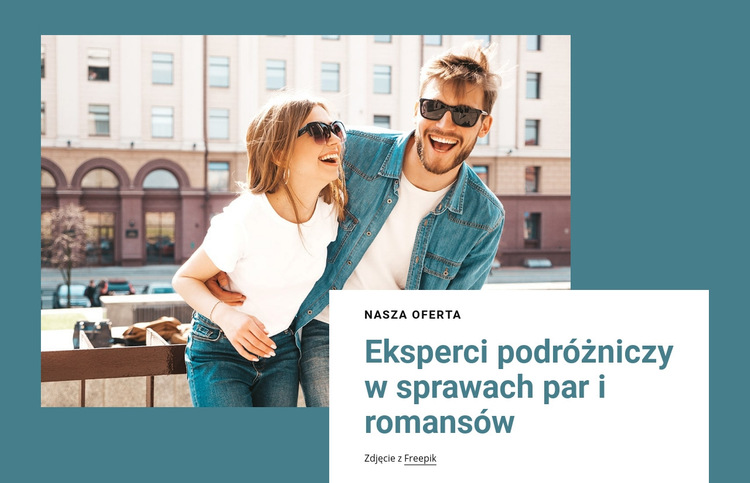 Eksperci od podróży od romansów Szablon witryny sieci Web