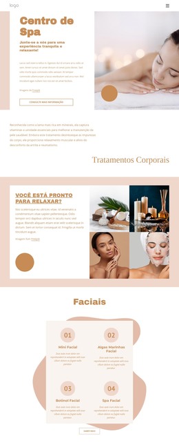 Aromaterapia E Fitness Spa - Modelo HTML Responsivo