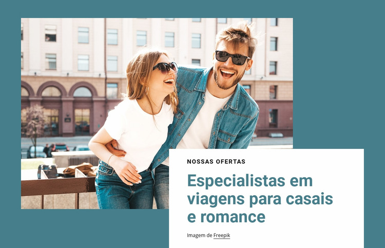 Especialistas em viagens em romance Template Joomla