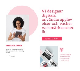 Webbplatsdesign För Digital Användarupplevelse