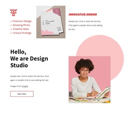 We Are Design Studio - Free Template