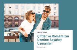 Romantizm Üzerine Seyahat Uzmanları Için Çok Amaçlı Tek Sayfalık Şablon