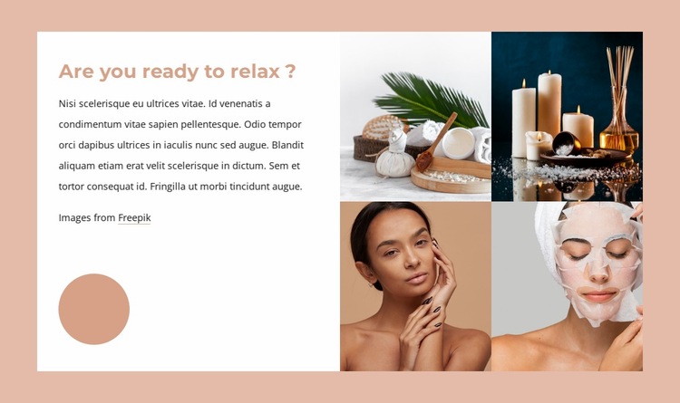 Spa relax packages Website Builder Templates