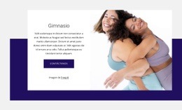 Página De Inicio Del Sitio Web Para Centro De Energía Y Fitness