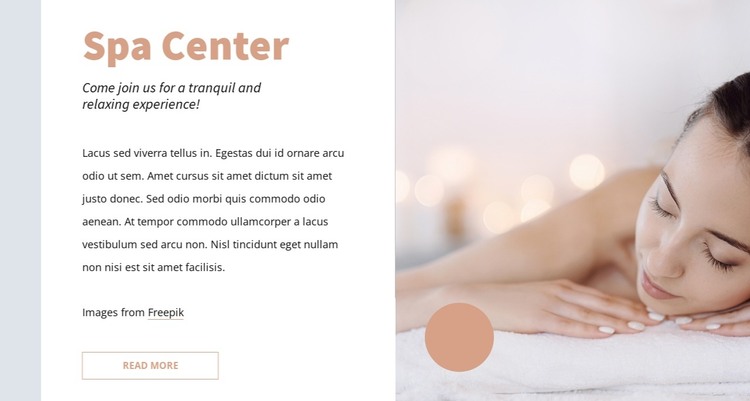 Perfect facial treatments HTML Template