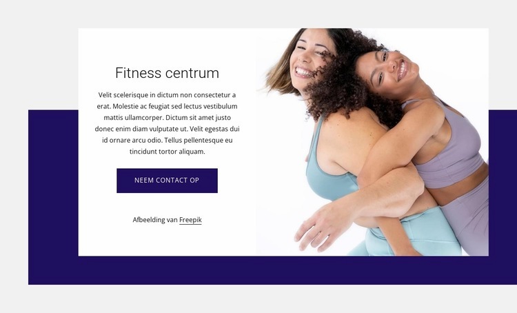 Kracht- en fitnesscentrum Html Website Builder