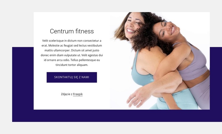 Centrum mocy i fitness Motyw WordPress