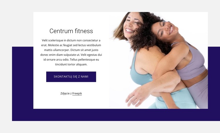 Centrum mocy i fitness Szablon CSS