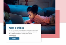 Aulas E Prática - Site Gratuito De Uma Página