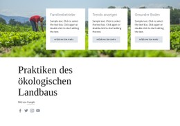 Praktiken Des Ökologischen Landbaus Vorlage HTML CSS Responsive