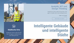 Intelligente Gebäude Und Städte Landing Pages