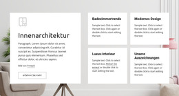 HTML-Landingpage Für Luxus-Interieur