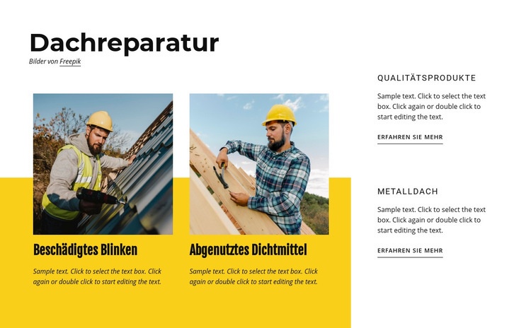 Dachreparaturservice HTML Website Builder