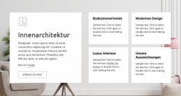 Luxus-Interieur - Responsive Landingpage