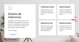 Aterrizaje HTML Para Interiores De Lujo
