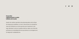 Iconos Sociales Y De Texto En El Fondo - Mejor Plantilla HTML5