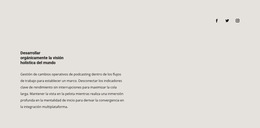 Inspiración Del Sitio Web Para Iconos Sociales Y De Texto En El Fondo