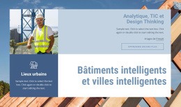 Bâtiments Et Villes Intelligents - Modèle D'Une Page