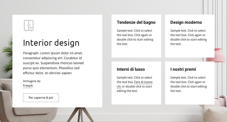 Interni di lusso Modello HTML