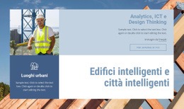 Edifici E Città Intelligenti Modello Reattivo HTML5