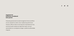 Tekst En Sociale Pictogrammen Op Achtergrond - Prachtig WordPress-Thema