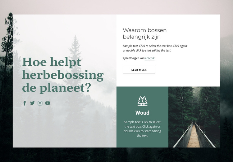 Belang van bossen WordPress-thema