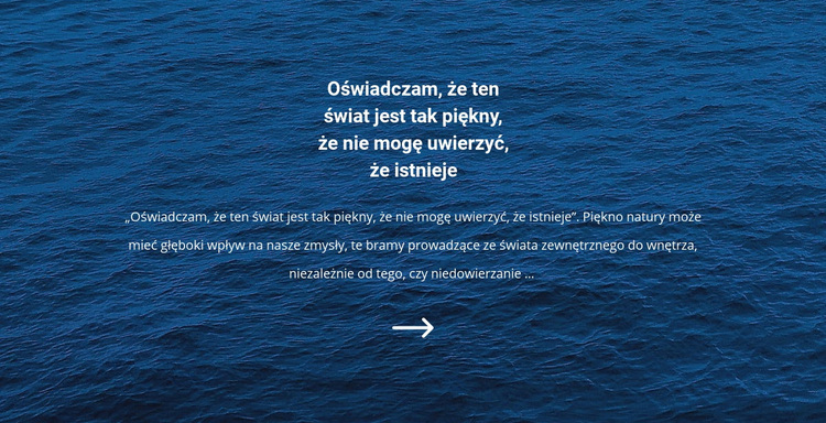 Pejzaże morskie Motyw WordPress