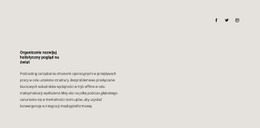 Tekst I Ikony Społecznościowe Na Tle - Darmowe Szablony