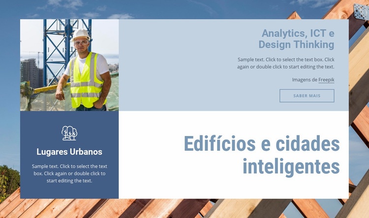 Edifícios e cidades inteligentes Modelos de construtor de sites