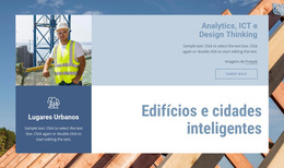 Edifícios E Cidades Inteligentes - Modelo De Página HTML