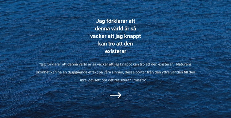 Havslandskap WordPress -tema