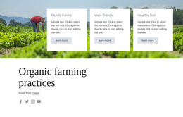 Organic Farming Practices Farm Website Templates