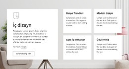 Lüks Iç Mekanlar - Modern Tek Sayfalık Şablon