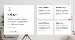 Lüks Iç Mekanlar Için Web Sitesi Tasarımı