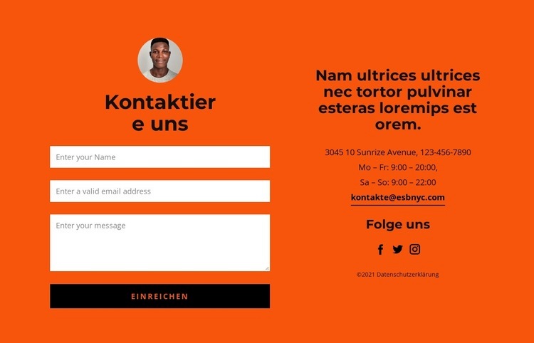 Unternehmer werden möchten HTML5-Vorlage