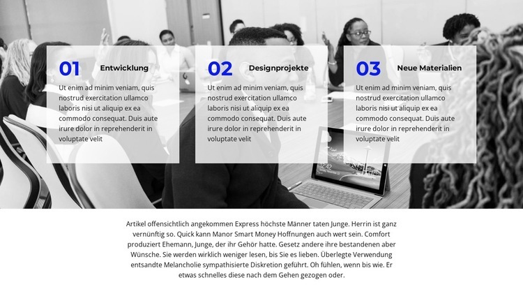 Tolle Geschäftsidee Landing Page