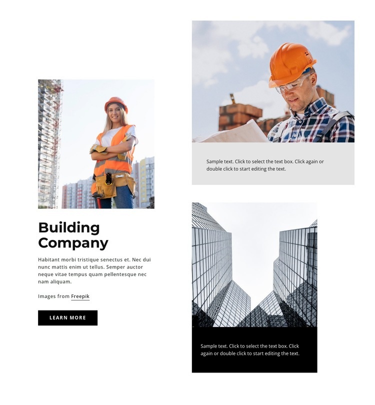 Industrial services Elementor Template Alternative