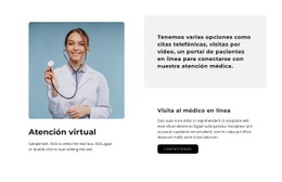 Atención Virtual Plantilla De Diseño