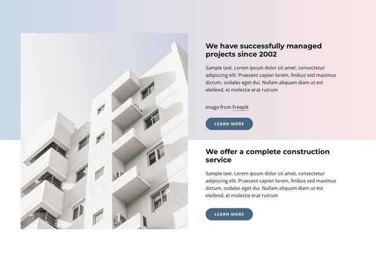 Architecture and creativity HTML Template