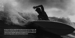 HTML5 Theme For Conquering The Waves