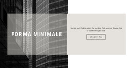Bootstrap HTML Per Sottigliezze Di Costruzione