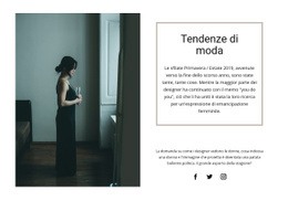 Layout Di Pagina Per Collezione Di Abiti Da Sera