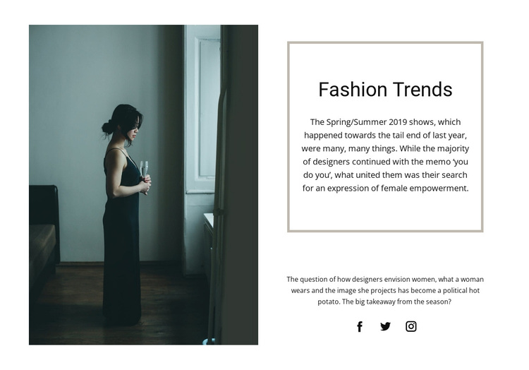 Collection of evening dresses Joomla Page Builder