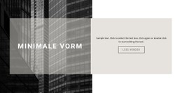 Subtiliteiten Van Constructie CSS-Sjabloon