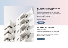 Architectuur En Creativiteit Website Met Één Pagina